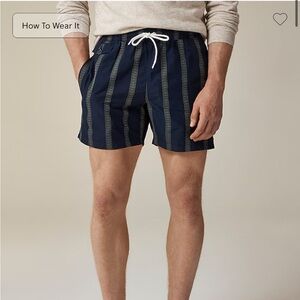 J. Crew Striped Men's Swim Shorts